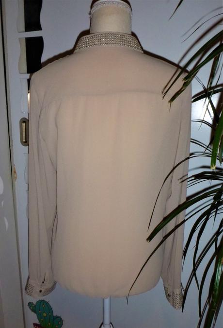 Košilová halenka s flitříky-vel.m-l, m