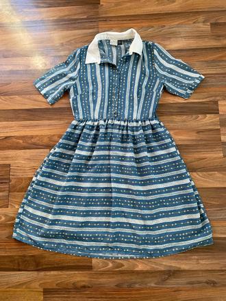 Vzorek šaty s límečkem, vel 40/l, spíše do m, joan, m