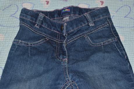 Džíny s vysokým sedem, výšivkou, regulace, lupilu,116