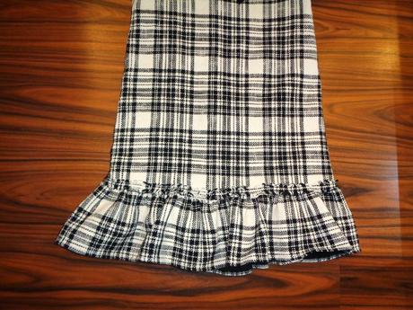 Luxusní černobílé teplé káro šaty, river island,152