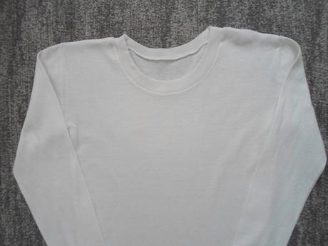 Bílé tričko triko dlouhý rukáv, pleas,134