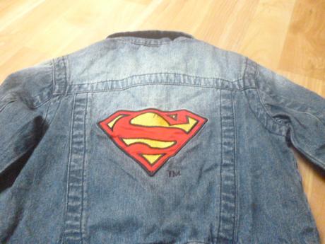 Riflová bunda superman vel. 4, 104