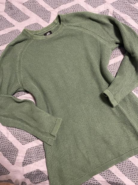 Damsky zeleny svetr, h&m,xs