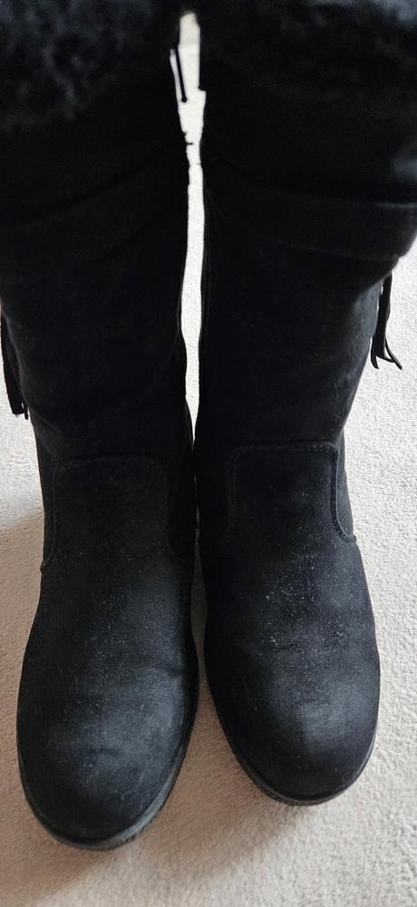 Dívčí černé kozačky, graceland, vel.33, graceland,33