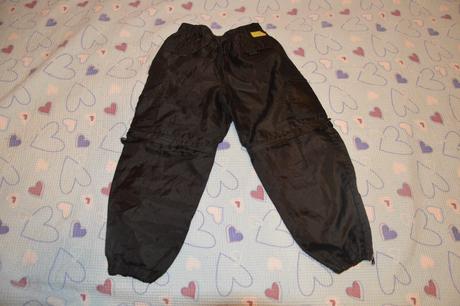 110 116 šusťákové kalhoty 2v1 (odepínací nohavice), 116