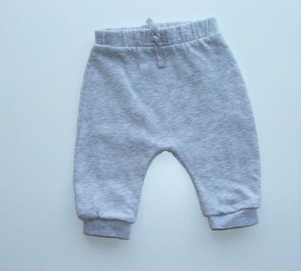 H2 šedé tepláky vně počesané vel. 68, george,68