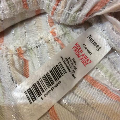 Šaty/tunika protkané stříbrnou metalickou nití, nutmeg,92