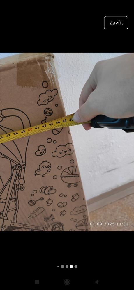 Kočárek momi estelle zelený se zlatým rámem, momi,momi estelle