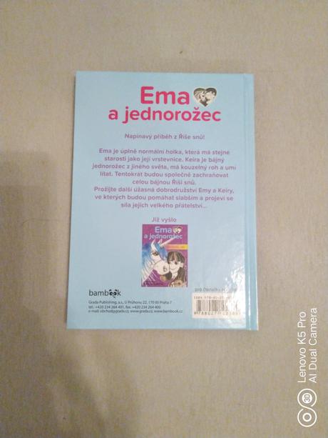Set knížek ema a jednorožec,
