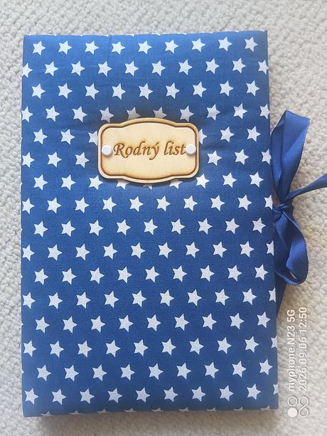 Obal na rodný list modrý,