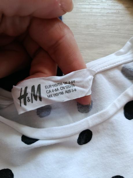 Trička 4-6 let, h&m,110