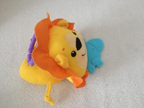 Chrastitko hracka lev fisher price,