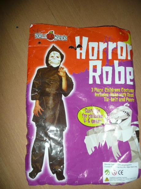 Maska kostým karneval duch 4-6 l halloween,