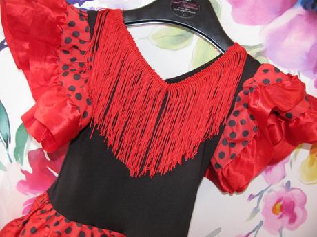 Šaty na karneval-bolero, španělská tanečnice,