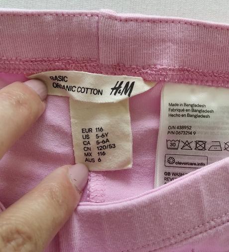 Legíny/legínky capri h&m, vel. 116., h&m,116