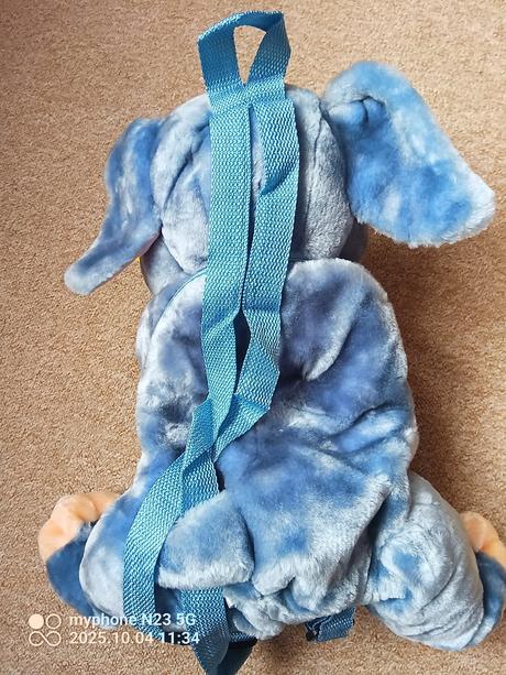 Batoh modrý slon "hračky s úsměvem", 