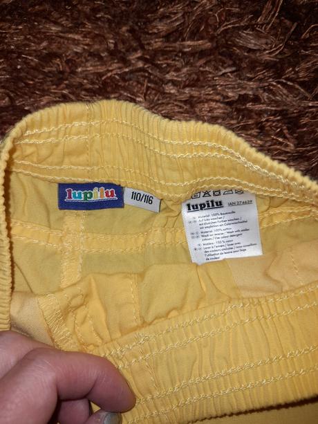 Lupilu kraťasy žluté letní 110, lupilu,110