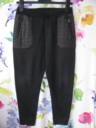 Chlapecké černé bavlněné tepláky, f&f,152