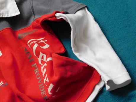 Slabounká bavlněná mikina s límečkem, 128