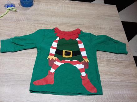 Vánoční tričko dl. rukáv, 68