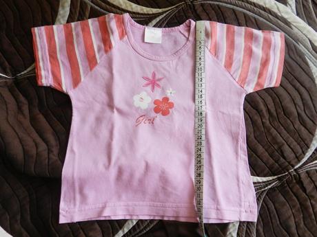 Tričko krátký rukáv kytičky, 98