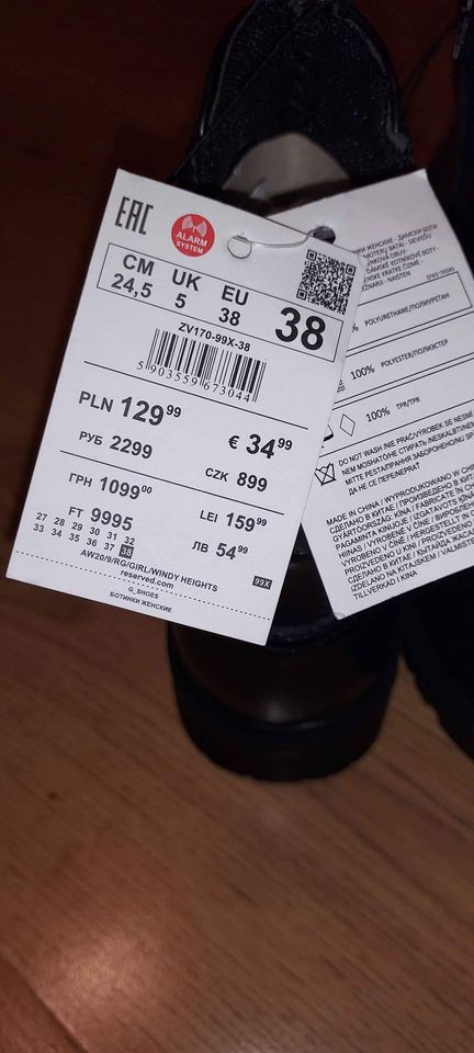 Nové kotníčkové boty reserved na podzim, vel 38, reserved,38