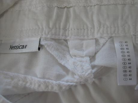 Letní bavlněné těhotenské kalhoty, c&a,40