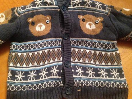 Klučičí svetr vzor, medvídci vel. 62 - 68, tu,62