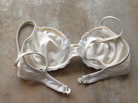 Bílé plavky krajka vel. 36-38, s košíček b, s