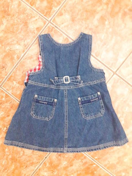 Riflové šatičky snoopy h&m, v.86, snoopy,86