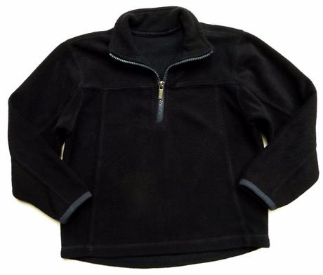 Fleecová mikina s výstřihem na zip vel. 122, marks & spencer,122