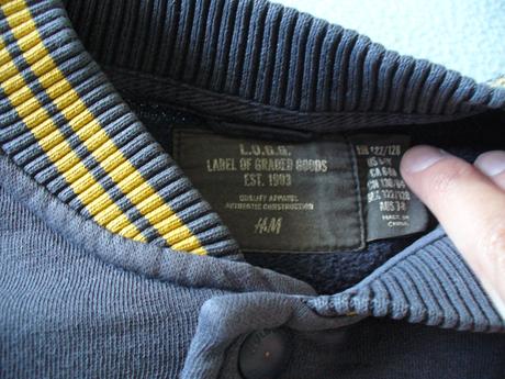 Klubová mikina zn. h&m vel. 122/128, h&m,122
