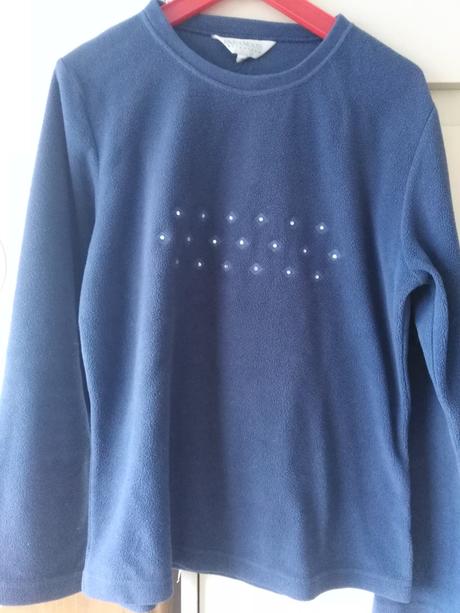 Fleecová mikina l, l