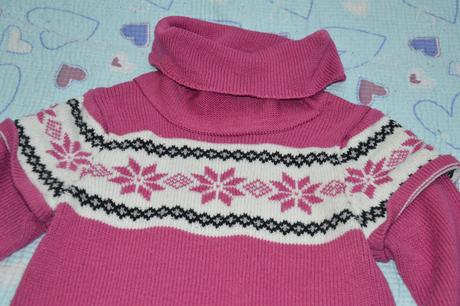 Pletená tunika šaty, dlouhý svetr, 122