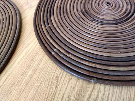 Dřevěné prostírání 4 kusy,