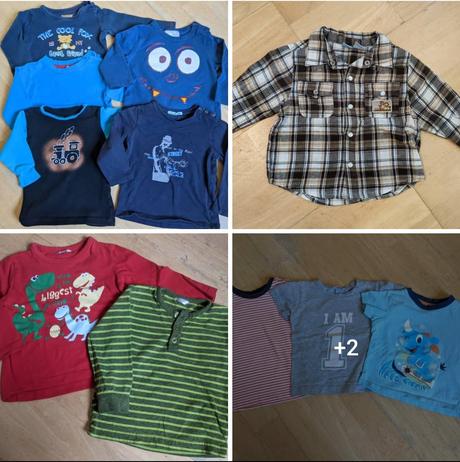 Trika, košile, body vel 74 a 80, setino,74