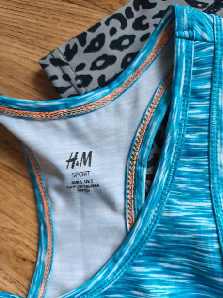 6 krát sportovní top h&m xs/s, 158/164, h&m,s