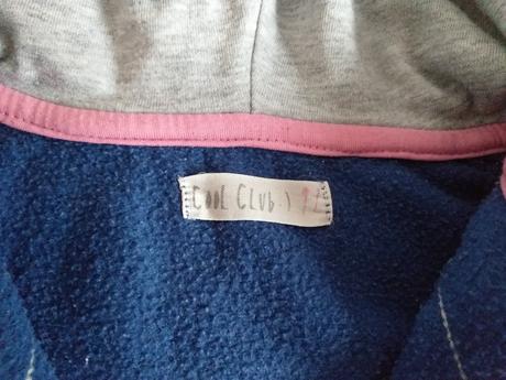 Teplá mikina s kapucí vel. 80 zn. cool club, coolclub,80