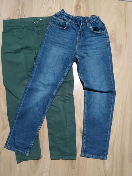 2x kalhoty hm, h&m,140