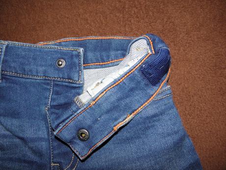 Riflové / džínové kraťasy zn. f&f vel.104, f&f,104