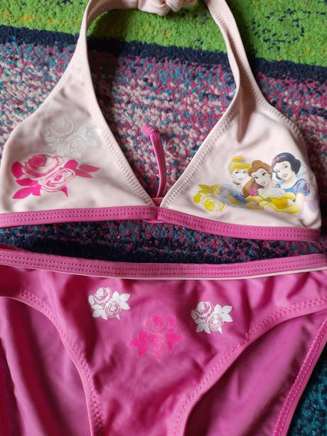 Plavky růžové dvoudílné disney na holčičku, disney,116