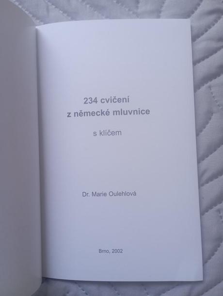 234 cvičení z německého jazyka s klíčem, 