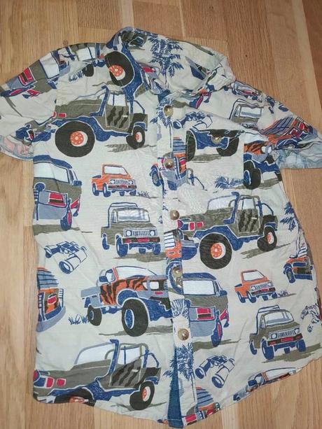 Letní košile s auty 104, marks & spencer,104
