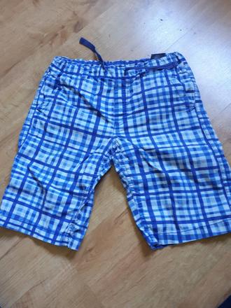 Veselé lehké káro kraťasy šortky, h&m,128