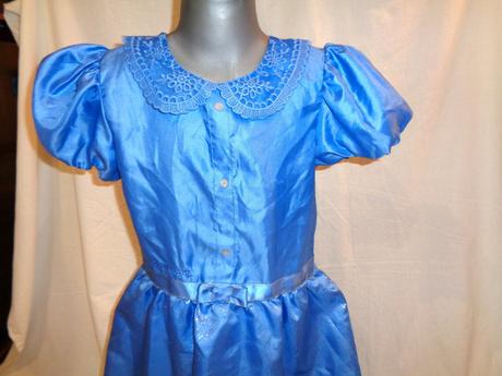 Karneval - modré šaty matylda 134/140, 