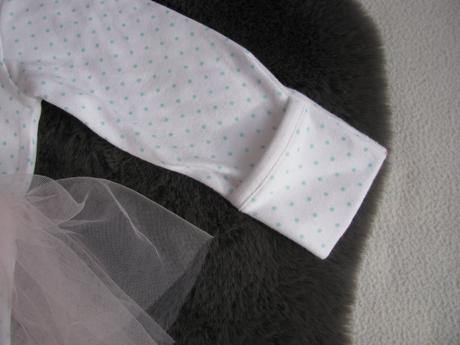 Kojenecké dupačky s tylovou sukýnkou a ptáčky, m&co,62