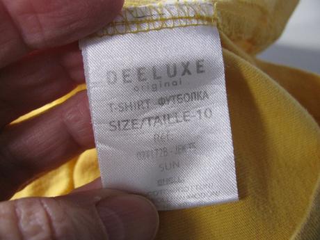 Bavlněné žluté frajerské tričko, 140