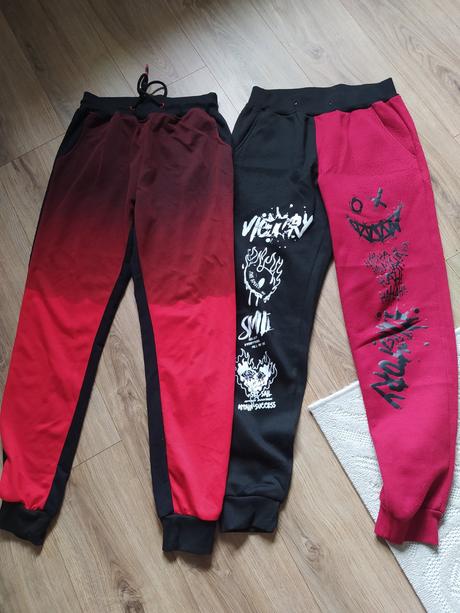 Dvoje tepláky vel. 164(s), 164