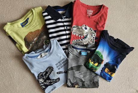 6x chlapecké tričko 110/116/122 ninjago,dinosaurus, 116