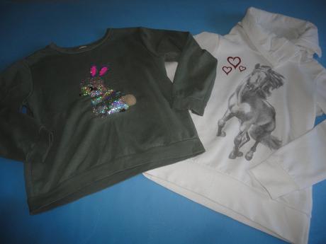 Mikina hm s králíčkem, vel. 8-10 let, h&m,134